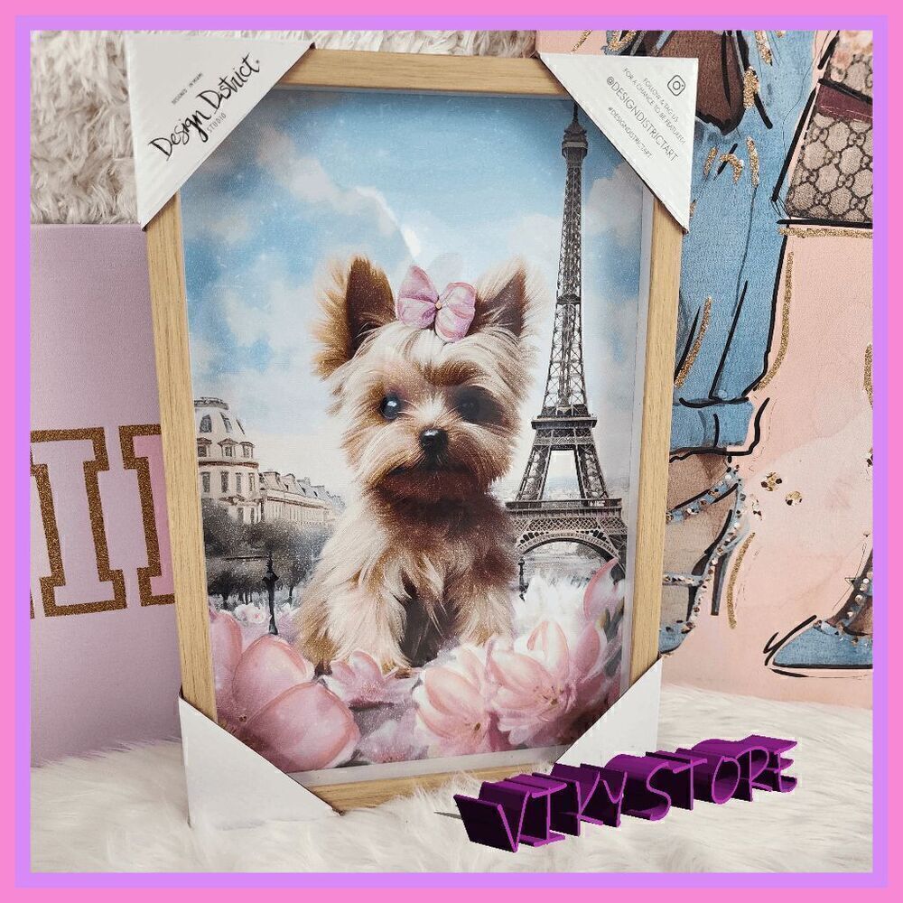 NWT 💖 Love at First Sight: {Design District} {Yorkie} Dog Wall Decor 💖